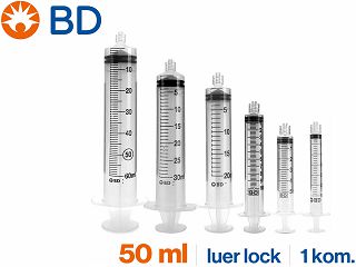 TRODIJELNA ŠPRICA, 50 ml, Luer-Lok, BD Plastipak™ BD 300865