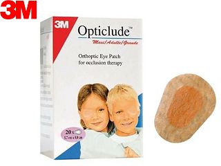 OPTICLUDE MAXI Odrasli, 5,7 × 8,2 cm, flaster za prekrivanje oka, 20 kom., 3M 1539