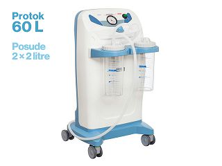 CLINIC PLUS ASPIRATOR 60 L, 2x2 litre