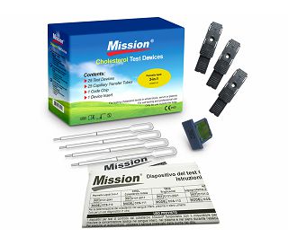 3 u 1 TEST LIPIDA + PIPETE 35 µL  ZA "MISSION" UREĐAJ (25 testova u pakiranju)