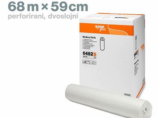 DVOSLOJNI PAPIR U ROLI, 68m × 59cm, perforirani