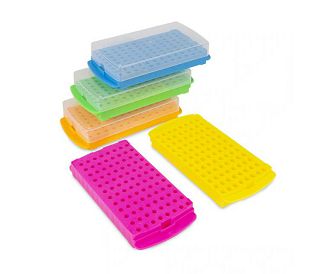 FISHERBRAND REVERZIBILNI STALCI ZA EPRUVETE ZA MIKROCENTRIFUGU, 0,5 mL I 1,5/2 mL, S 96 MJESTA, 5 KOMADA RAZLIČITE BOJE