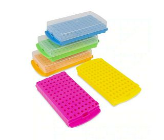 FISHERBRAND REVERZIBILNI STALCI ZA EPRUVETE ZA MIKROCENTRIFUGU, 0,5 mL I 1,5/2 mL, S 96 MJESTA, 5 KOMADA RAZLIČITE BOJE