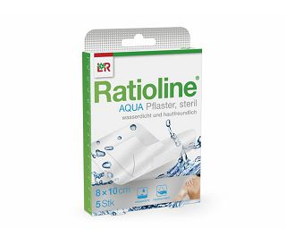 FLASTER RATIOLINE AQUA 8 cm X 10 cm, 5 kom.