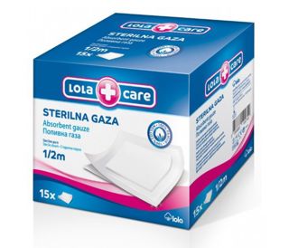 GAZA STERILNA 1/2 m 0.4 M2 LOLA CARE