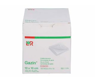 GAZIN PAMUČNE KOMPRESE STERILNE, 10×10 cm, 12 slojeva, 2 kom.