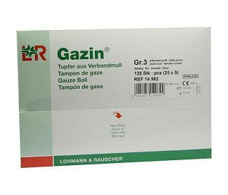 GAZIN TUPFERI (125KOM) - STERILNO, BEZ RENDGENSKI KONTRASTNE NITI - VELIČINA ŠLJIVE (a 2+3)