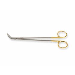 GOLD ŠKARE PO DEBAKEY POTTS SMITHU - 19 cm - kut od 60°