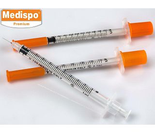 INZULINSKA ŠPRICA 1,0 ml, s iglom 30 G x12,7 mm, 100 kom, MEDISPO