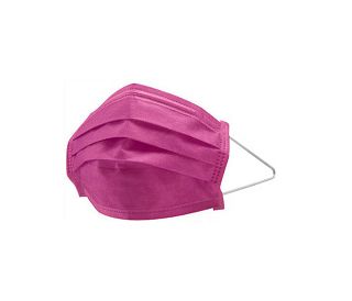 KIRURŠKA MASKA TROSLOJNA, CIKLAMA, 50 kom.