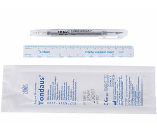 KIRURŠKI MARKER ZA KOŽU - dvostruki vrh 0.5 i 1.0 mm, sterilni, 100 kom.