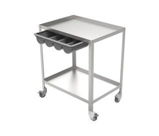 KOLICA INOX - 2 POLICE, 70 x 50 x v. 82 cm