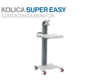 KOLICA SUPER EASY S POLICOM I  DRŽAČEM MONITORA (40 x 36 cm)
