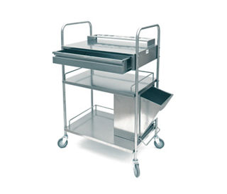 KOLICA ZA PREVIJANJE REX - 3 POLICE, 79 × 50 × 120 cm