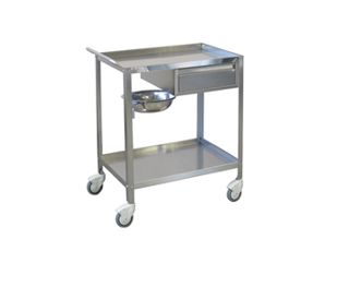 KOLICA ZA PREVIJANJE - S DVIJE POLICE I LADICOM, 70 x 50 x v. 85 cm