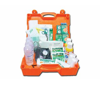 KOMPLET PRVE POMOĆI U PLASTIČNOM KOFERU 46 x 34,5 x 13,5 cm, VELIKO PAKIRANJE