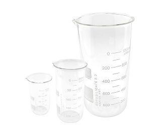 LABORATORIJSKA STAKLENA ČAŠA, IZDUŽENA - TEQLER 