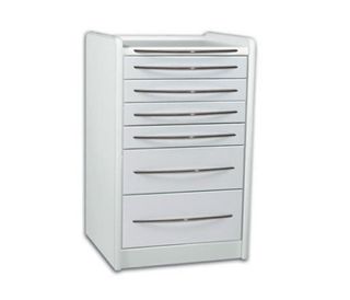 MOBILNI ORMARIĆ GE419 – 6 LADICA, 49 cm – BIJELI