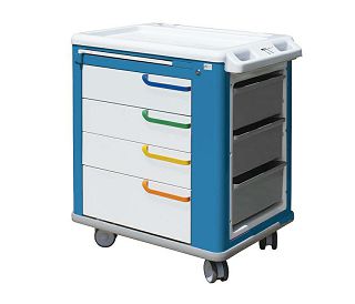 MULTIFUNKCIONALNA KOLICA – standard – bijelo/plava, 65 × 88 × V 100 cm