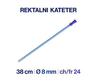 REKTALNI KATETER CH 24, 38 cm, 20 kom.