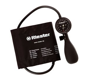 RIESTER R1 SHOCK-PROOF TLAKOMJER SA SREDNJOM MANŽETOM, crna skala (1250-107)
