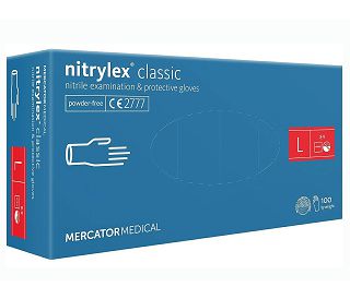 RUKAVICE NITRILNE NITRYLEX, L, 100 kom., plave