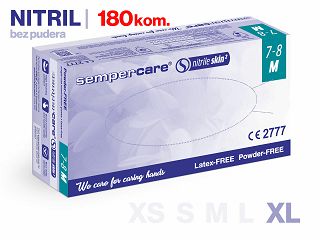 RUKAVICE SEMPERCARE® NITRILE SKIN2- NITRILNE RUKAVICE, 180 KOMADA, XL