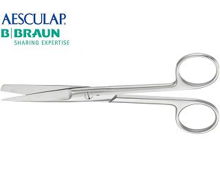 ŠKARE RAVNE ŠILJATO/TUPE 16.5 cm (BC326R) AESCULAP  B. BRAUN