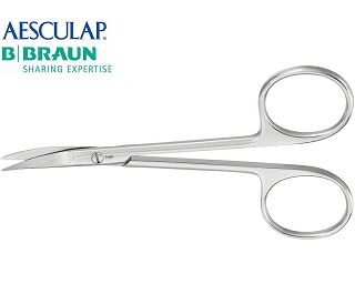 ŠKARE ZA IRIS ZAKRIVLJENE ŠILJATO/ŠILJATE 11 cm (BC111R) AESCULAP  B. BRAUN