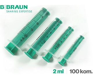 ŠPRICA DVODIJELNA Injekt Luer Solo 2 ml, 100 kom., B. BRAUN