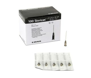 STERICAN IGLE 22G, 0.70 x 30 mm, crne, B Braun
