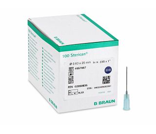 Sterican igle 23G, 0.60 x 25 mm, plave, B. BRAUN