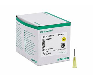 Sterican igle 30G, 0.30 x 12 mm, žute, B. BRAUN