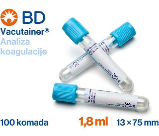 VACUTAINER® KOAGULACIJA, 1.8 ml, 100 KOMADA