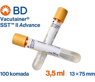 VACUTAINER® SERUM SST II ADVANCE 3.5 ml, 100 komada