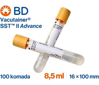 VACUTAINER® SERUM SST II ADVANCE 8.5 ml, 100 komada