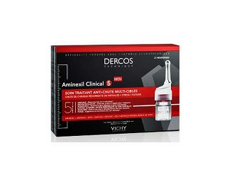 VICHY DERCOS AMINEXIL CLINICAL, ampule za muškarce, 21 x 6 ml 