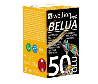 WellionVet BELUA - trakice za mjerenje GLUKOZE, 50 kom. (pas, mačka, krava)