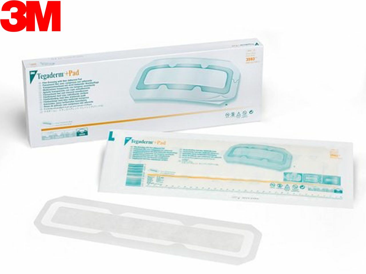 TEGADERM™ + PAD, 9 × 35 cm, ljepljivi oblog za ranu, 25 kom. 3M 3593