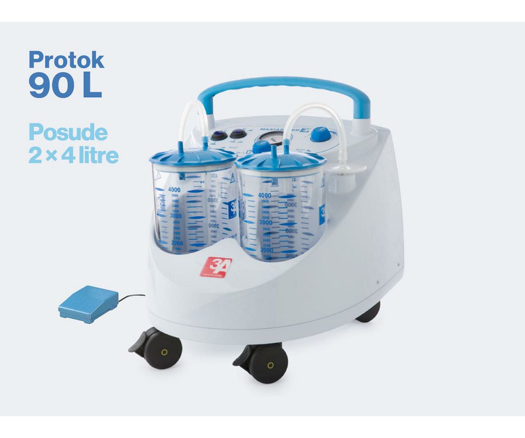 MAXI ASPEED ASPIRATOR 90 L, 2×4 litre, s nožnim prekidačem