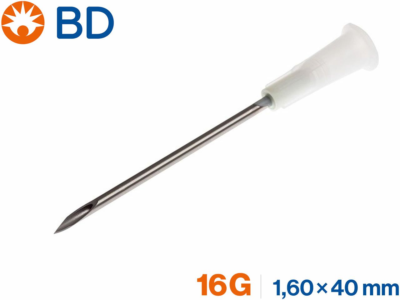 IGLE BD Microlance™ 3, 16G 1,60×40 mm, bijele, 100 kom.