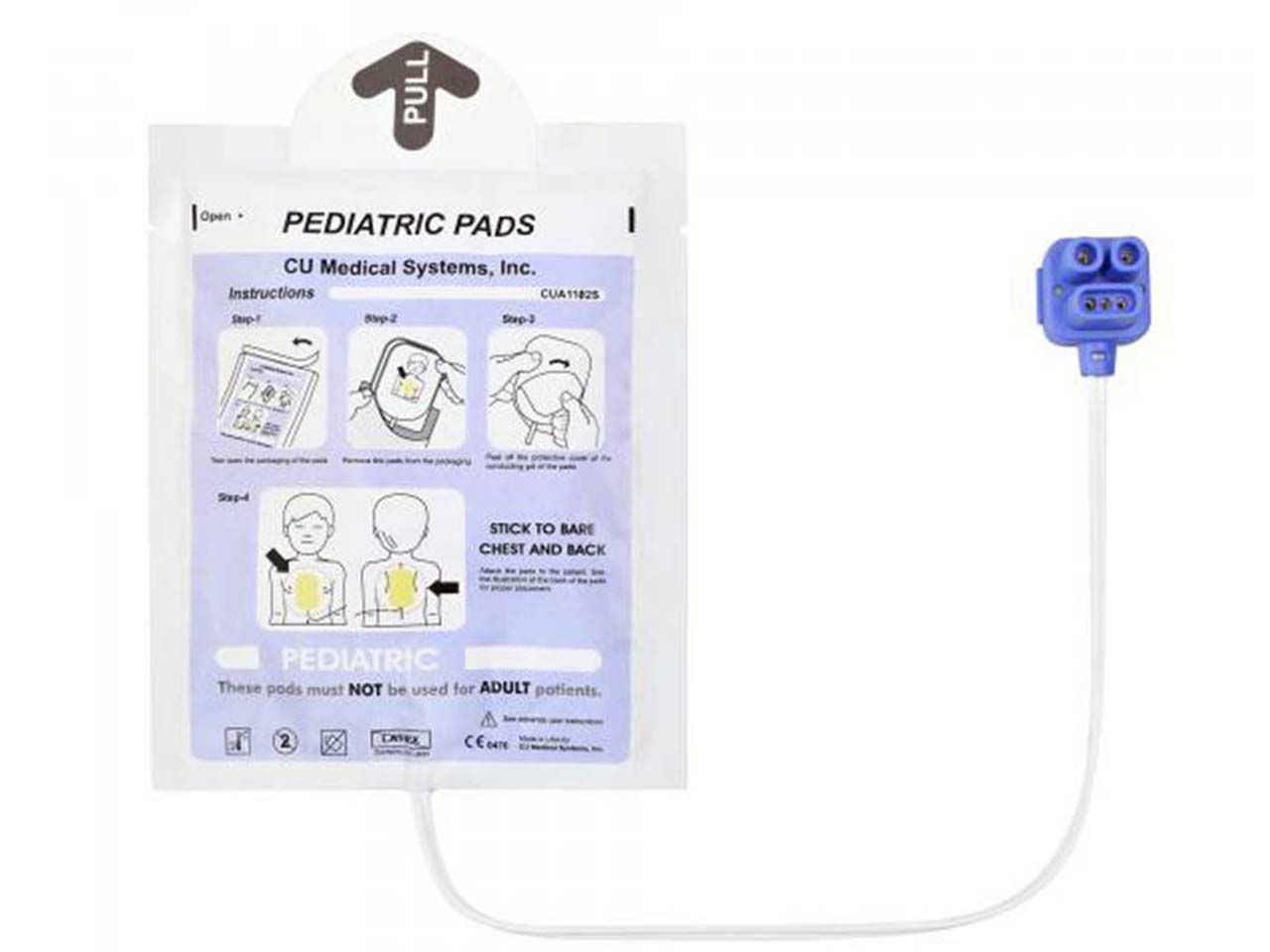 JEDNOKRATNE ELEKTRODE ZA DJECU -  ZA DEFIBRILATORE CU-SP1 I CU-SP2 - JEDAN PAR