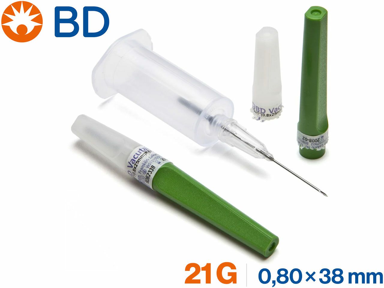 IGLA ZA VAĐENJE KRVI 21G 0,8×38 mm, 100 kom., BD Vacutainer®