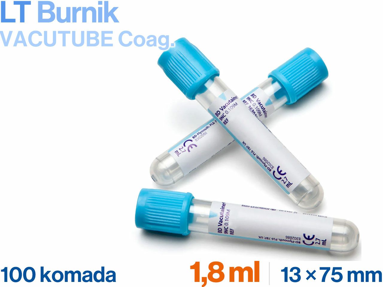 VACUTUBE COAG. 1.8 ml, 100 kom.