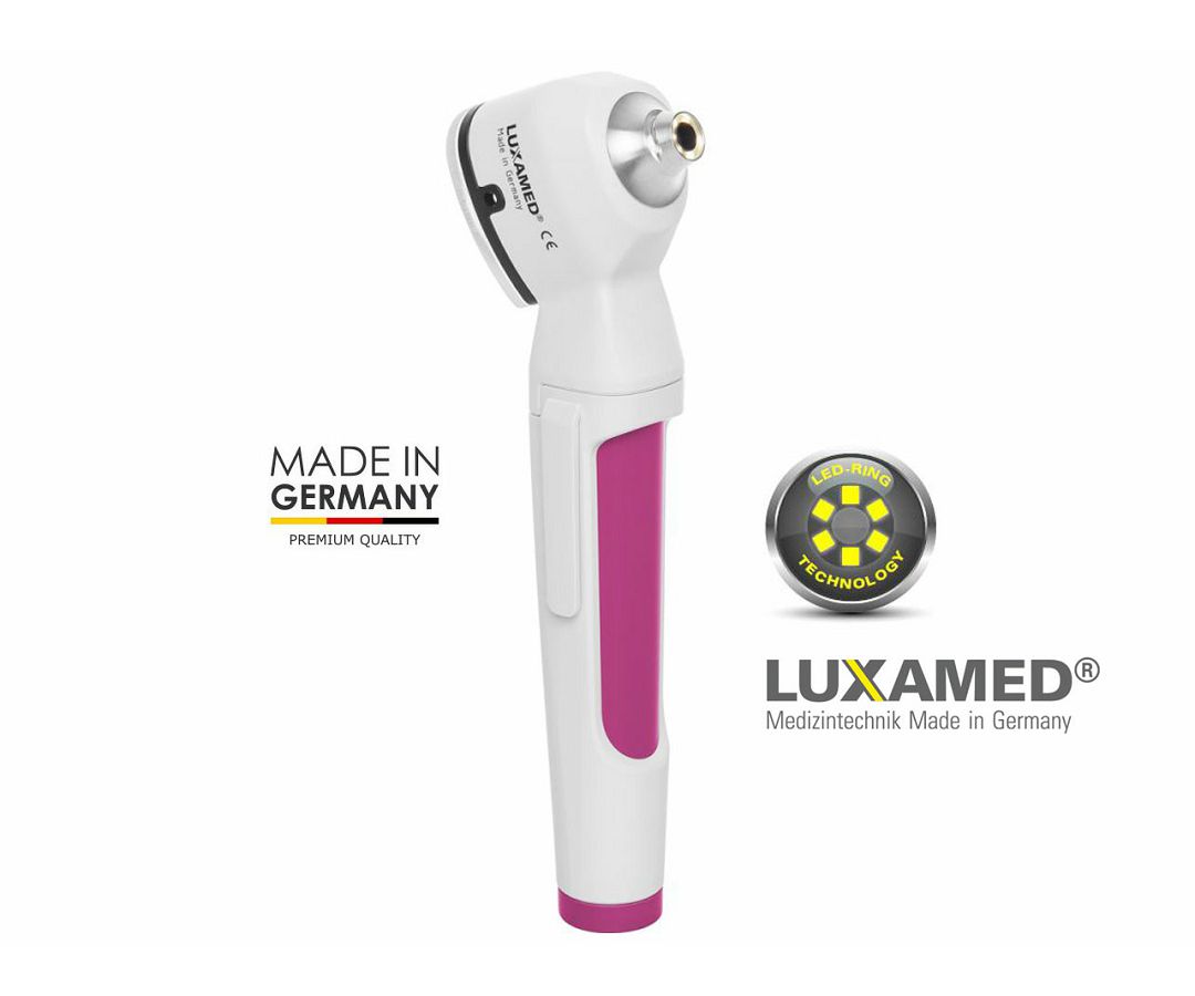 OTOSKOP LuxaScope Auris LED, magenta – bijeli