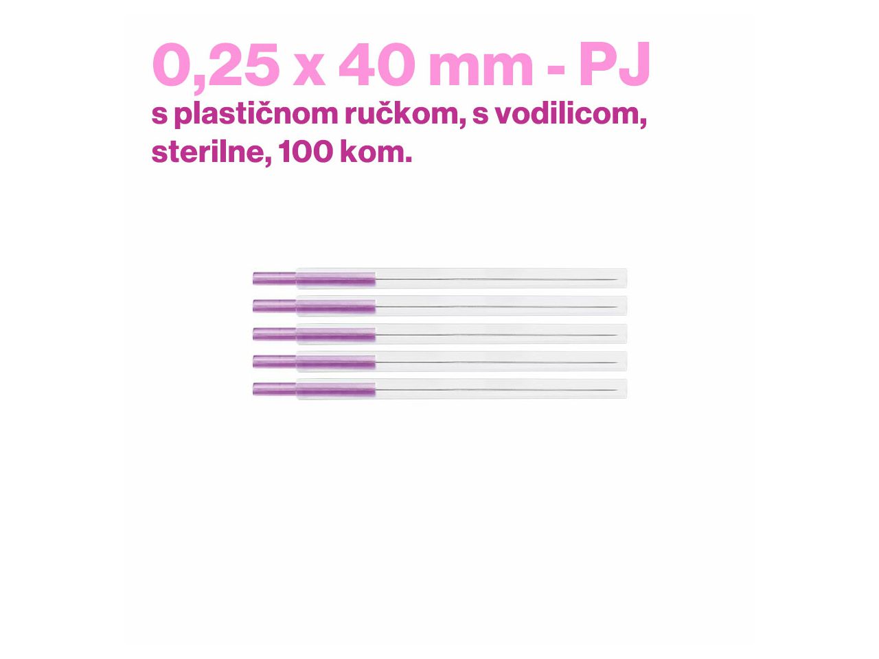 IGLE ZA AKUPUNKTURU TeWa PJ - tip 2540, 0,25 x 40 mm, sterilne, 100 kom.