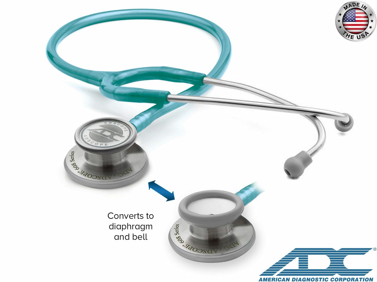ADSCOPE 608 STETOSKOP -  Metallic Caribbean