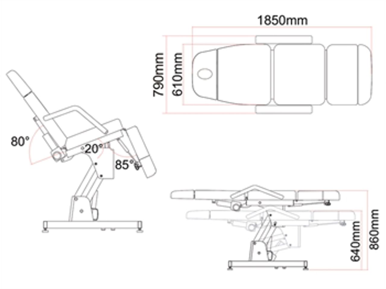 AMIRA STOLAC ZA VAĐENJE KRVI - električni, 2 motora, bijeli