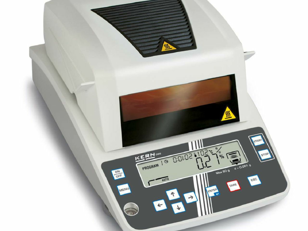 ANALIZATOR VLAGE KERN DBS 60-3; 60 g / 0,001 g; 50 °C – 200 °C