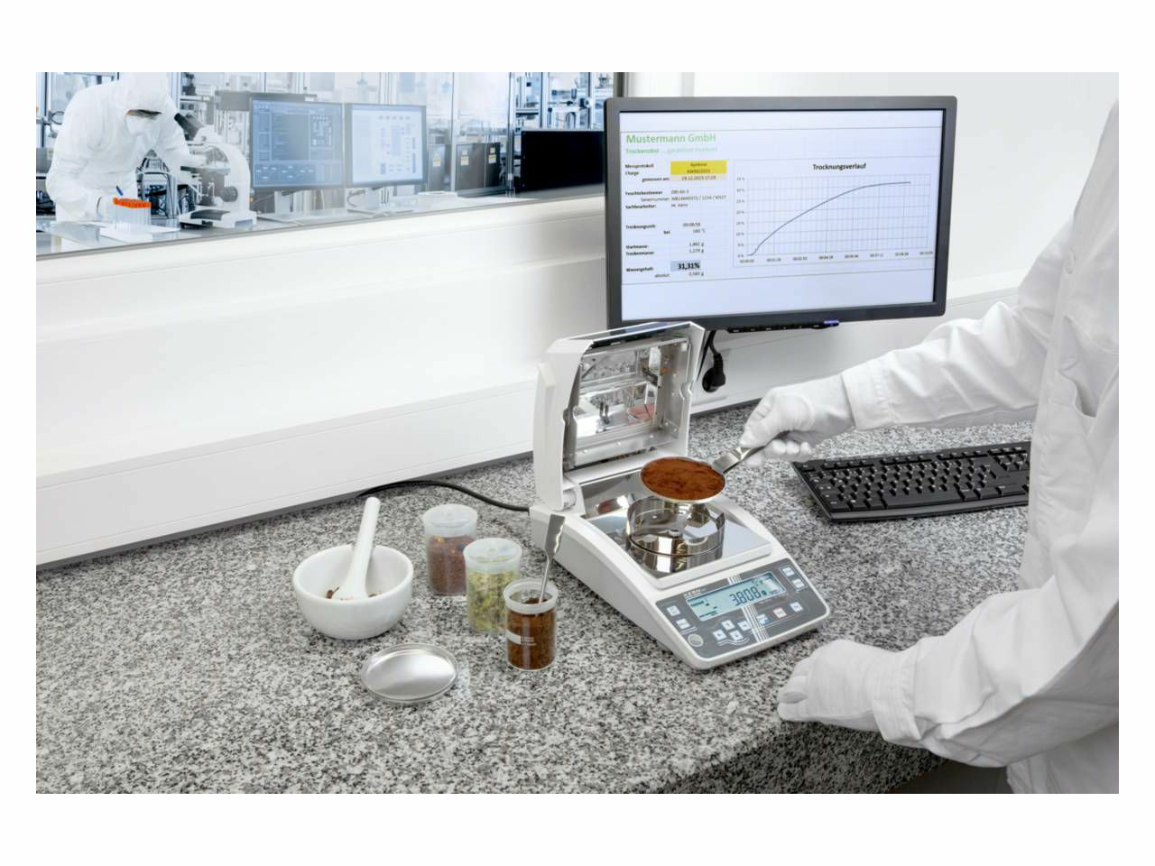 ANALIZATOR VLAGE KERN DBS 60-3; 60 g / 0,001 g; 50 °C – 200 °C